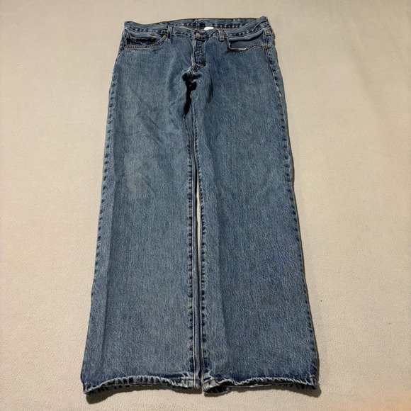 Levi's Other - Levis 501 Original Fit Mens Blue Denim Jeans 38x32 Medium Wash Classic